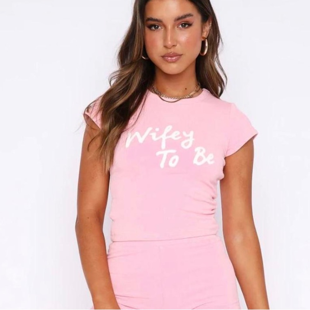 White Fox Wifey to Be Baby Tee